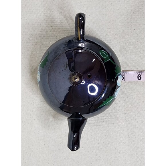 Vintage Japanese Lusterware Stacking Teapot Set – Hand Painted Floral – 3 pc Set - Picture 9 of 12